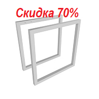 Набор крайних опор О-образных Steel 11105 Белый