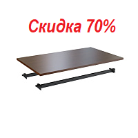 Столешница одинарная STEEL 11140 каркас антрацит Дуб Темный