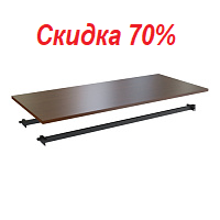 Столешница одинарная STEEL 11160 каркас антрацит Дуб Темный