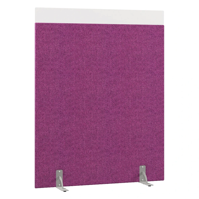 Перегородка акустическая на стационарных опорах Призма ПЗ.АЛ.С-140/180 Рогожка Kiton 14