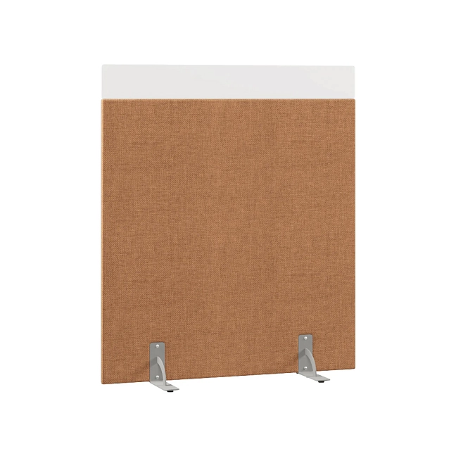 Перегородка акустическая на стационарных опорах Призма ПЗ.АЛ.С-120/140 Рогожка Kiton 10