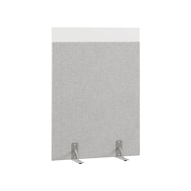 Перегородка акустическая на стационарных опорах Призма ПЗ.АЛ.С-80/150 Рогожка Kiton 05