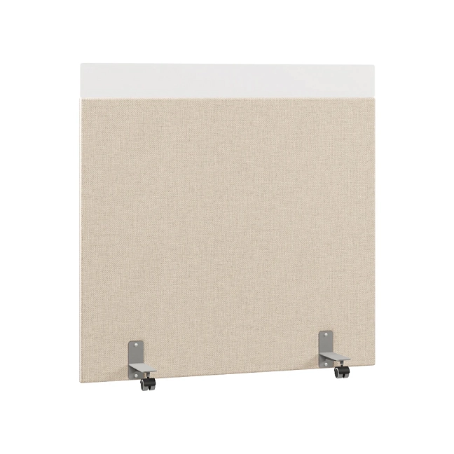 Перегородка акустическая на роликовых опорах Призма ПЗ.АЛ.Р-140/140 Рогожка Kiton 01