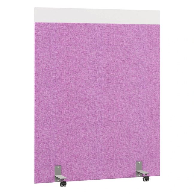 Перегородка акустическая на роликовых опорах Призма ПЗ.АЛ.Р-140/180 Рогожка Kiton 13