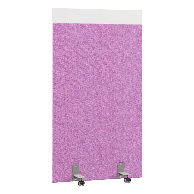 Перегородка акустическая на роликовых опорах Призма ПЗ.АЛ.Р-100/180 Рогожка Kiton 13