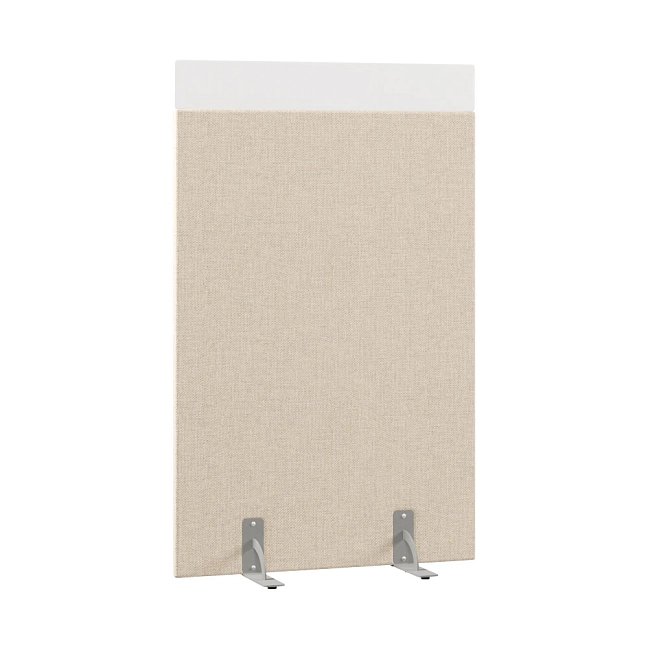 Перегородка акустическая на стационарных опорах Призма ПЗ.АЛ.С-80/160 Рогожка Kiton 01