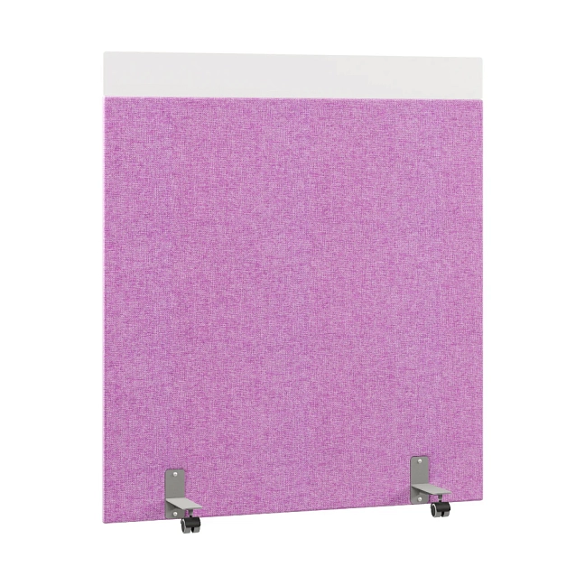 Перегородка акустическая на роликовых опорах Призма ПЗ.АЛ.Р-140/160 Рогожка Kiton 13