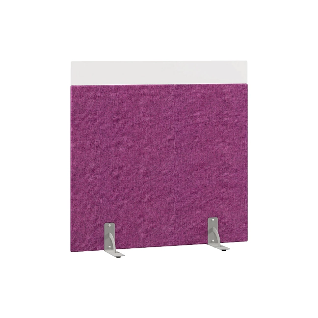 Перегородка акустическая на стационарных опорах Призма ПЗ.АЛ.С-120/120 Рогожка Kiton 14