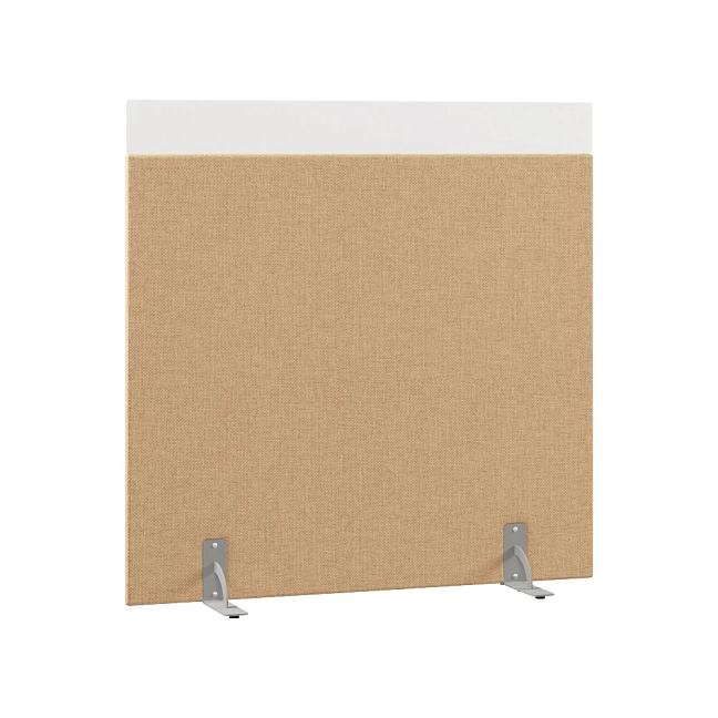 Перегородка акустическая на стационарных опорах Призма ПЗ.АЛ.С-140/140 Рогожка Kiton 03