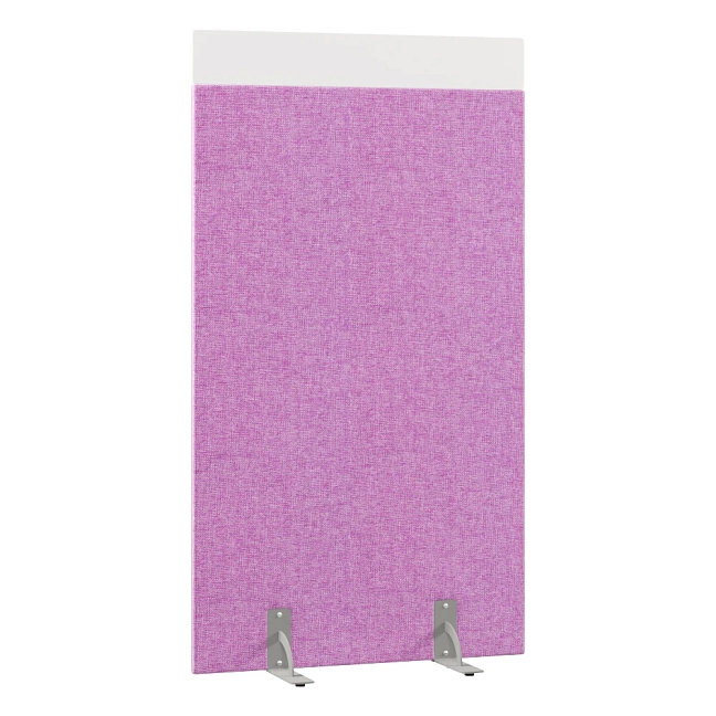 Перегородка акустическая на стационарных опорах Призма ПЗ.АЛ.С-80/180 Рогожка Kiton 13