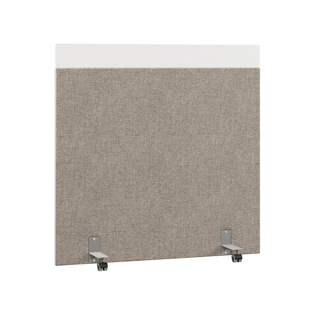 Перегородка акустическая на роликовых опорах Призма ПЗ.АЛ.Р-140/140 Рогожка Kiton 04