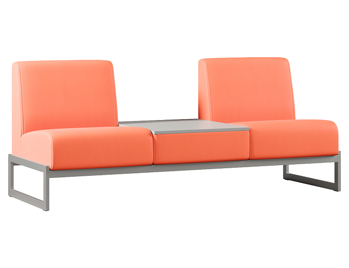 Двухместный диван со столиком в центре Smart SM-02.ST (M) Экокожа Oregon 23