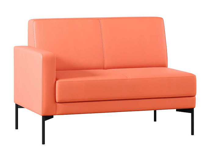 Диван с подлокотником двухместный  правый Статус СТ-1П.02(П) Экокожа Oregon 23