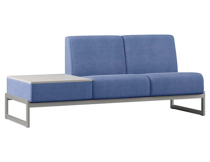 Двухместный диван со столиком справа Smart SM-02 SM-02.ST(R) Ткань Ромео 011