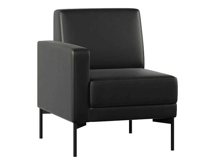 Диван с подлокотником одноместный правый Статус СТ-1П.01(П) Экокожа Oregon 16