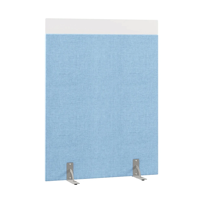 Перегородка акустическая на стационарных опорах Призма ПЗ.АЛ.С-120/160 Рогожка Kiton 11