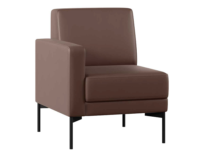 Диван с подлокотником одноместный правый Статус СТ-1П.01(П) Экокожа Oregon 26