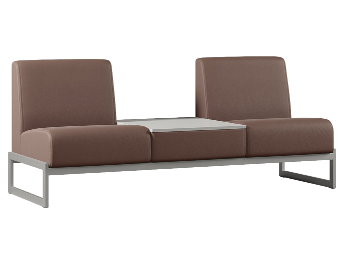 Двухместный диван со столиком в центре Smart SM-02.ST (M) Экокожа Oregon 26