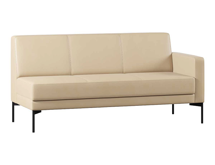 Диван с подлокотником трехместный левый Статус СТ-1П.03(Л) Экокожа Oregon 12