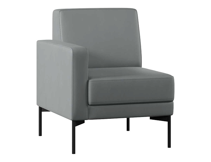 Диван с подлокотником одноместный правый Статус СТ-1П.01(П) Экокожа Oregon 17