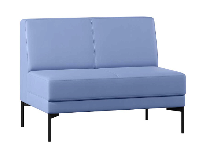 Диван без подлокотников двухместный Статус СТ-БП.02 Экокожа Oregon 03