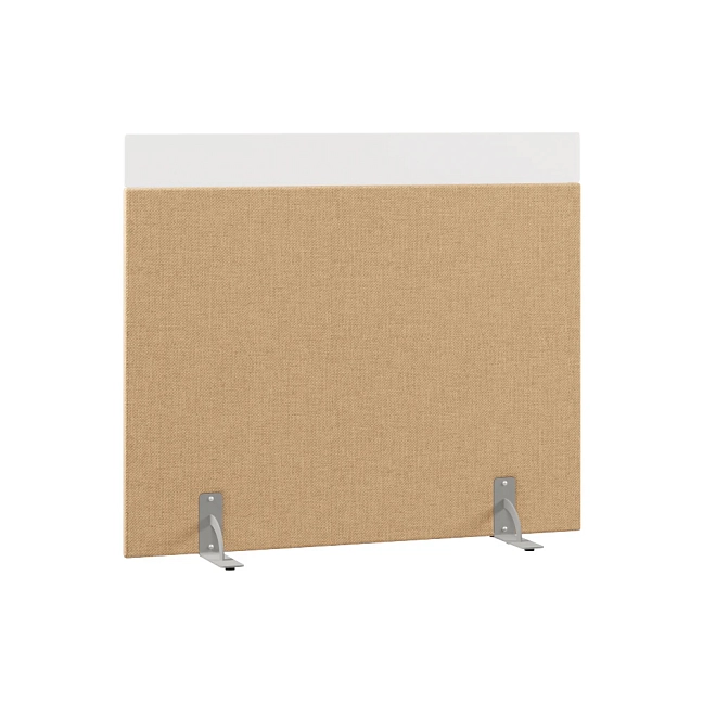 Перегородка акустическая на стационарных опорах Призма ПЗ.АЛ.С-140/120 Рогожка Kiton 03