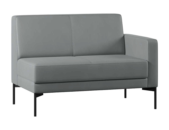 Диван с подлокотником двухместный левый Статус СТ-1П.02(Л) Экокожа Oregon 17