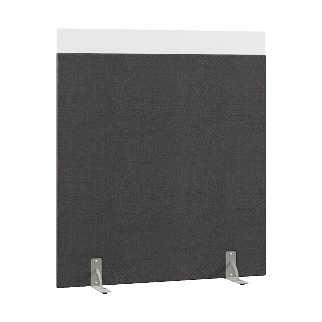 Перегородка акустическая на стационарных опорах Призма ПЗ.АЛ.С-140/160 Рогожка Kiton 07