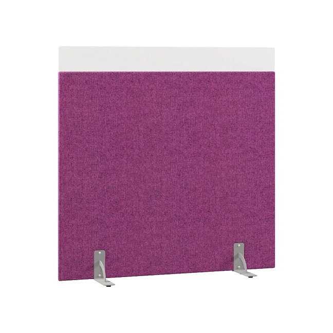 Перегородка акустическая на стационарных опорах Призма ПЗ.АЛ.С-140/140 Рогожка Kiton 14