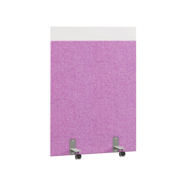 Перегородка акустическая на роликовых опорах Призма ПЗ.АЛ.Р-80/150 Рогожка Kiton 13