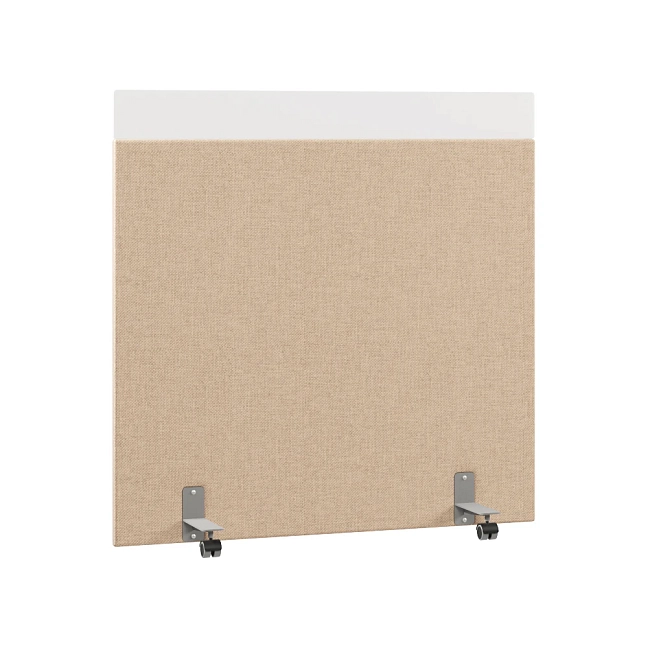 Перегородка акустическая на роликовых опорах Призма ПЗ.АЛ.Р-140/140 Рогожка Kiton 02