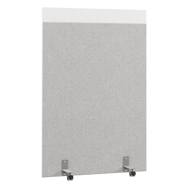 Перегородка акустическая на роликовых опорах Призма ПЗ.АЛ.Р-120/180 Рогожка Kiton 05