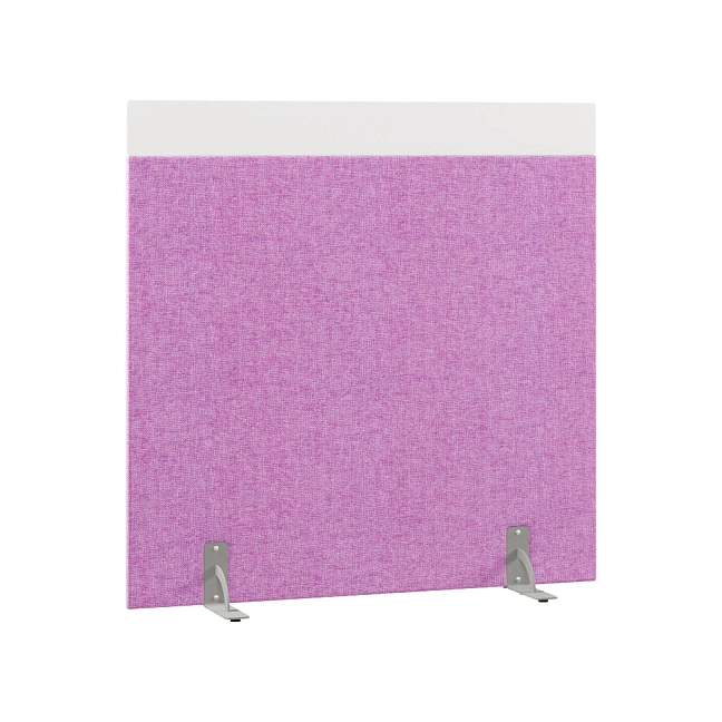 Перегородка акустическая на стационарных опорах Призма ПЗ.АЛ.С-140/150 Рогожка Kiton 13