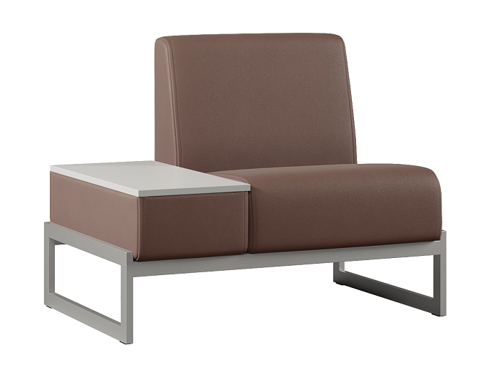 Мягкое кресло со столиком справа Smart SM-01.ST(R) Экокожа Oregon 26