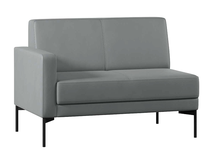 Диван с подлокотником двухместный  правый Статус СТ-1П.02(П) Экокожа Oregon 17