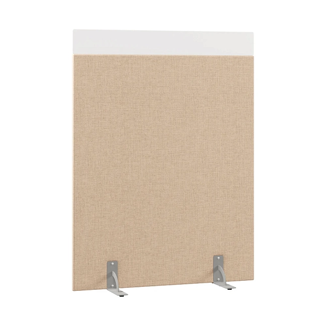 Перегородка акустическая на стационарных опорах Призма ПЗ.АЛ.С-120/160 Рогожка Kiton 02