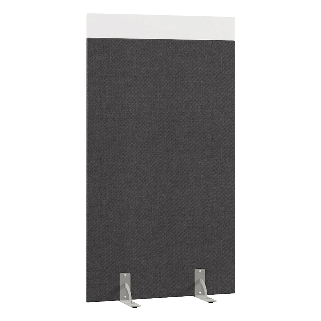 Перегородка акустическая на стационарных опорах Призма ПЗ.АЛ.С-70/180 Рогожка Kiton 07