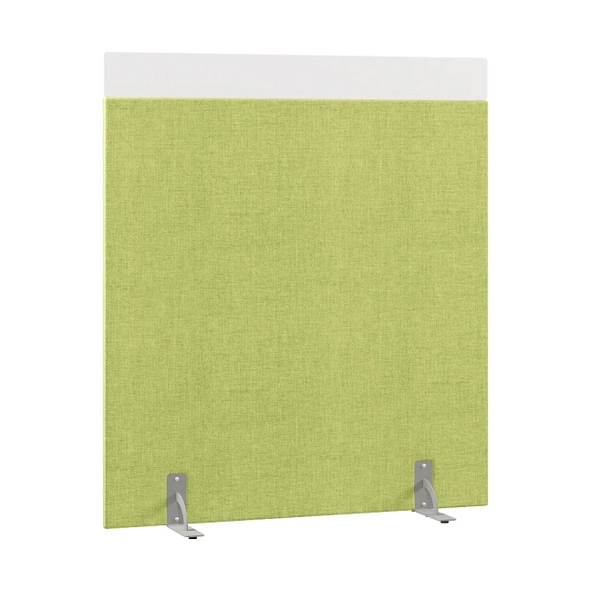 Перегородка акустическая на стационарных опорах Призма ПЗ.АЛ.С-140/160 Рогожка Kiton 08