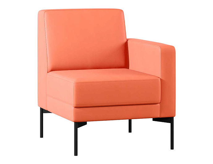 Диван с подлокотником одноместный левый Статус СТ-1П.01(Л) Экокожа Oregon 23