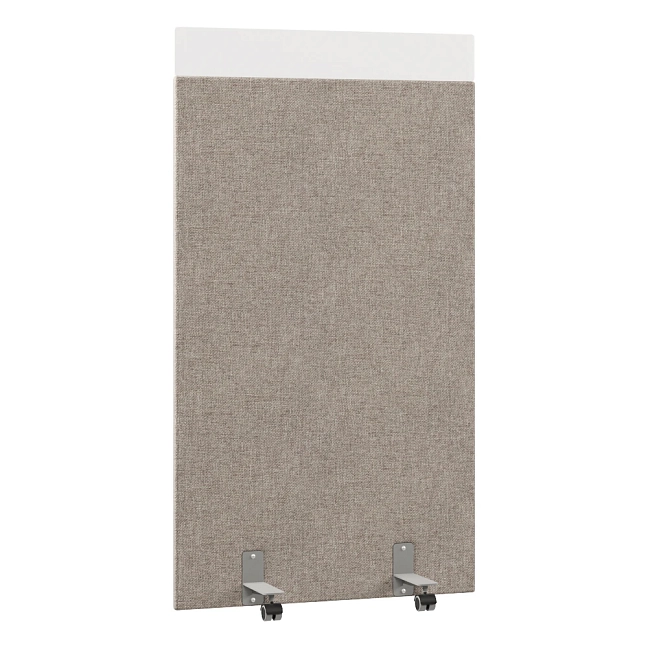 Перегородка акустическая на роликовых опорах Призма ПЗ.АЛ.Р-80/180 Рогожка Kiton 04