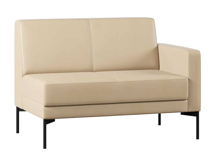 Диван с подлокотником двухместный левый Статус СТ-1П.02(Л) Экокожа Oregon 12