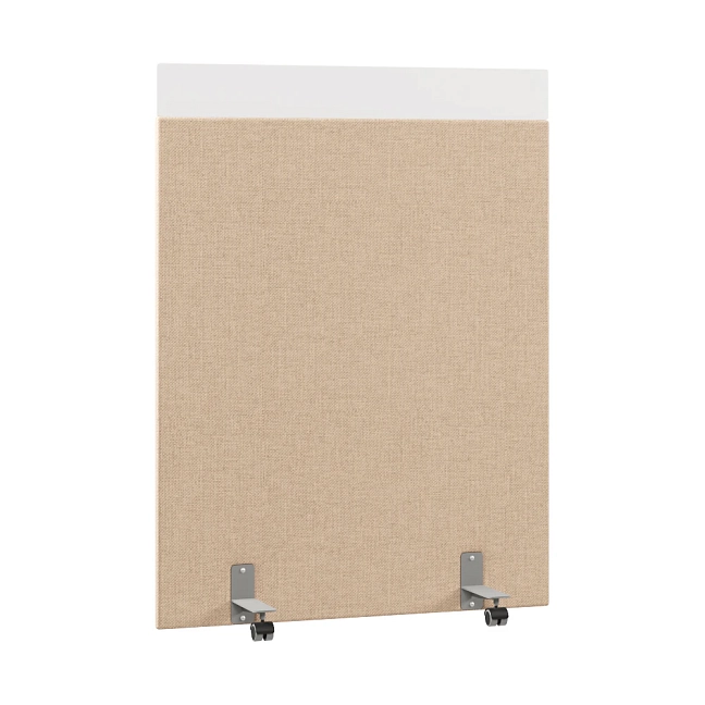 Перегородка акустическая на роликовых опорах Призма ПЗ.АЛ.Р-120/160 Рогожка Kiton 02