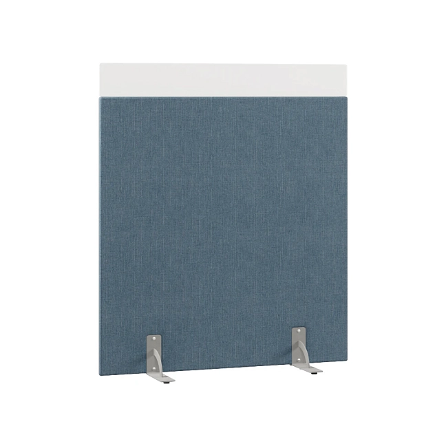 Перегородка акустическая на стационарных опорах Призма ПЗ.АЛ.С-120/150 Ткань Ромео 010