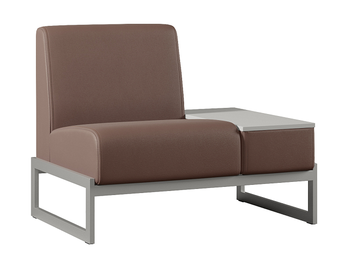 Мягкое кресло со столиком слева Smart SM-01.ST(L) Экокожа Oregon 26