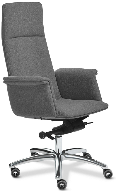 Кресло Epsilon Luxe A ткань Ткань рогожка серая Woolly 996