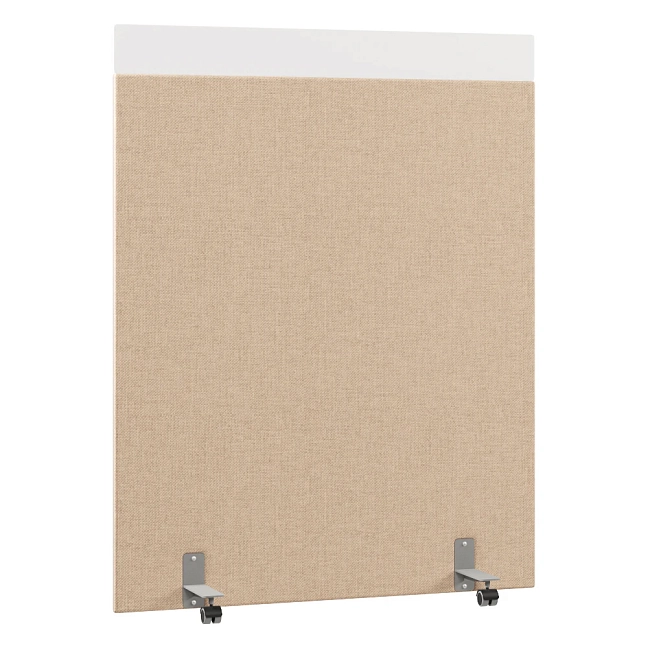 Перегородка акустическая на роликовых опорах Призма ПЗ.АЛ.Р-140/180 Рогожка Kiton 02