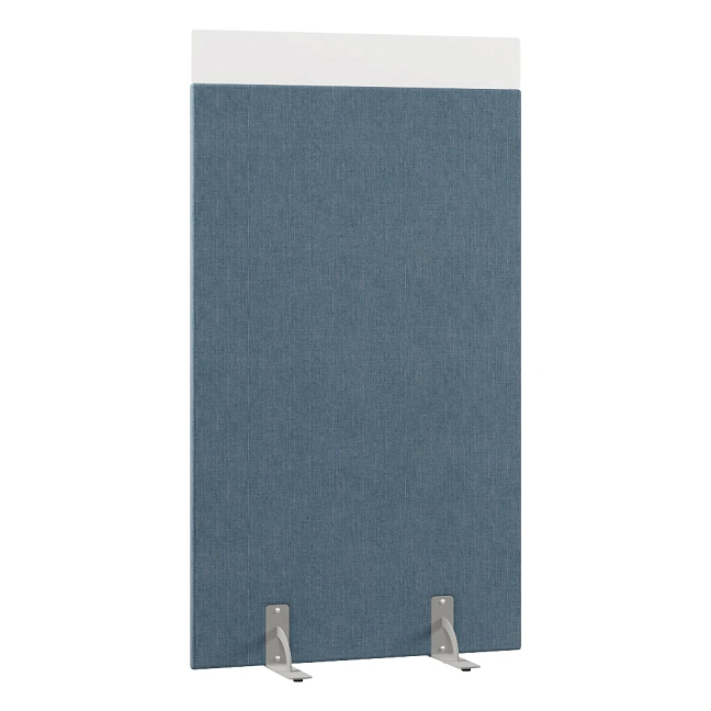 Перегородка акустическая на стационарных опорах Призма ПЗ.АЛ.С-80/180 Ткань Ромео 010