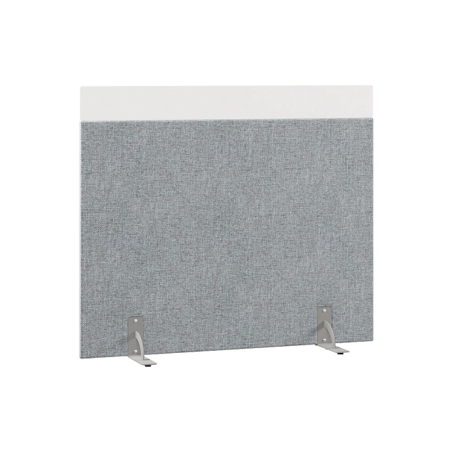 Перегородка акустическая на стационарных опорах Призма ПЗ.АЛ.С-140/120 Рогожка Kiton 06