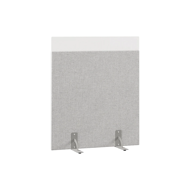 Перегородка акустическая на стационарных опорах Призма ПЗ.АЛ.С-100/120 Рогожка Kiton 05