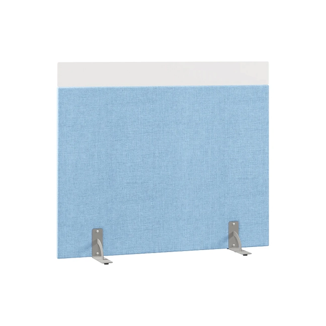 Перегородка акустическая на стационарных опорах Призма ПЗ.АЛ.С-140/120 Рогожка Kiton 11